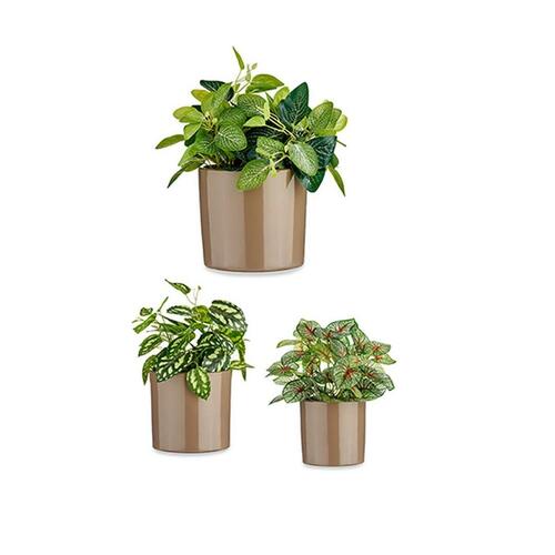 plantekrukker Ø 14 cm Ø 22 cm Ø 17 cm Cylinder 3 Dele Taupe
