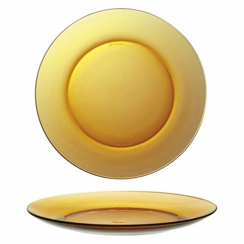 Flad Plade Duralex Lys Rav Ø 23,5 cm (24 enheder)