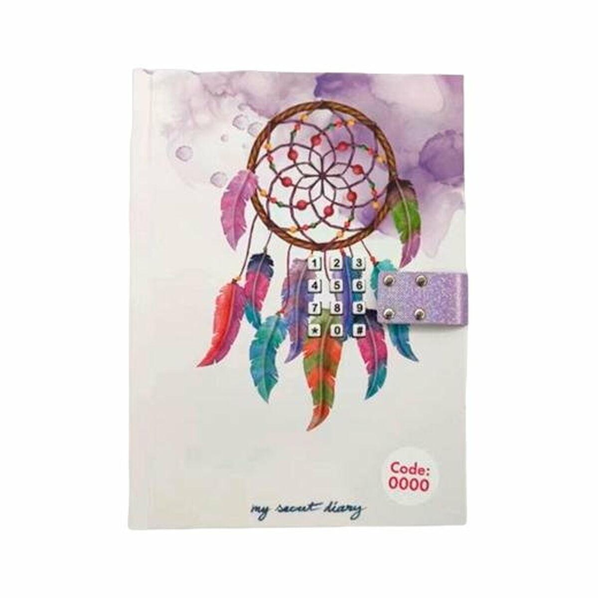 Dagbog med hemmelig kode Roymart Catch Dreams 15 x 20,5 x 3 cm