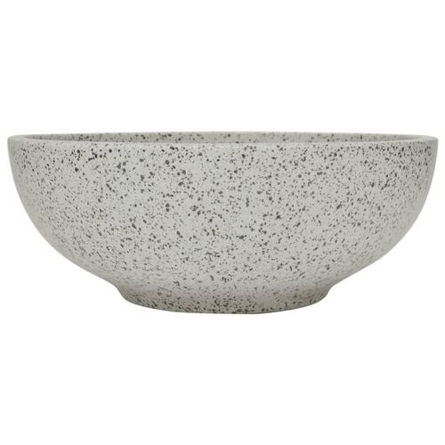 Håndvask til bordplade Φ41x14 cm rund keramik grå