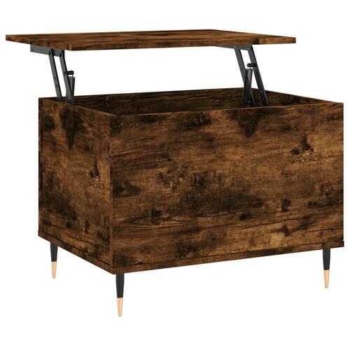 Sofabord 60x44,5x45 cm konstrueret træ røget egetræsfarve
