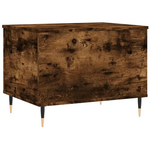 Sofabord 60x44,5x45 cm konstrueret træ røget egetræsfarve