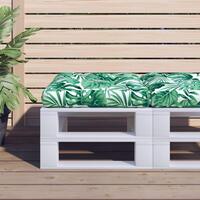 Pallehynde 60x61,5x10 cm stof bladmønster