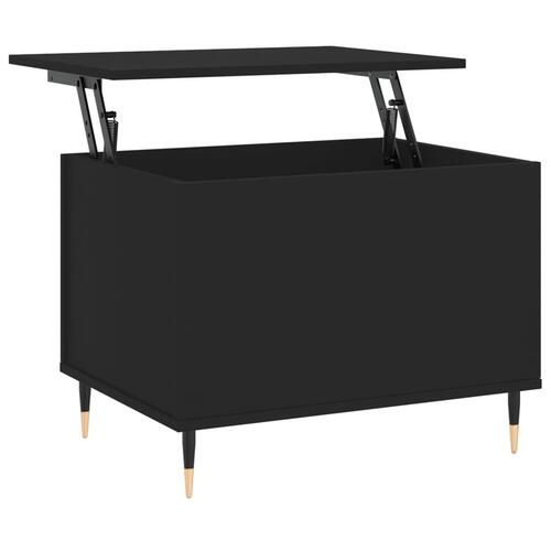 Sofabord 60x44,5x45 cm konstrueret træ sort