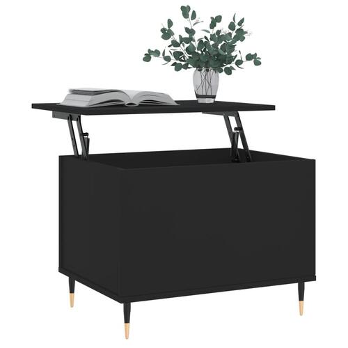 Sofabord 60x44,5x45 cm konstrueret træ sort