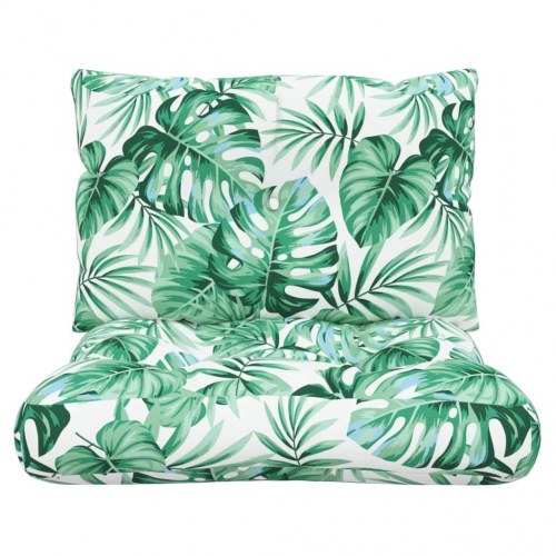 Pallehynder 2 stk. stof bladmønster