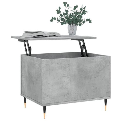 Sofabord 60x44,5x45 cm konstrueret træ betongrå
