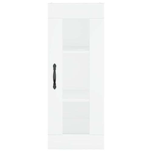 Skab 34,5x34x180 cm konstrueret træ hvid