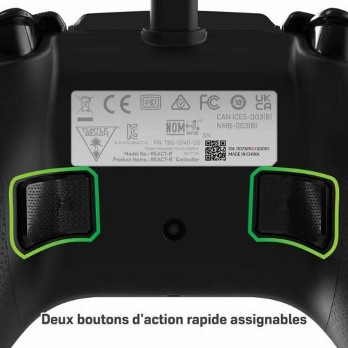 Spilcontroller til Xbox One og PC Turtle Beach React-R - grøn, med kabel