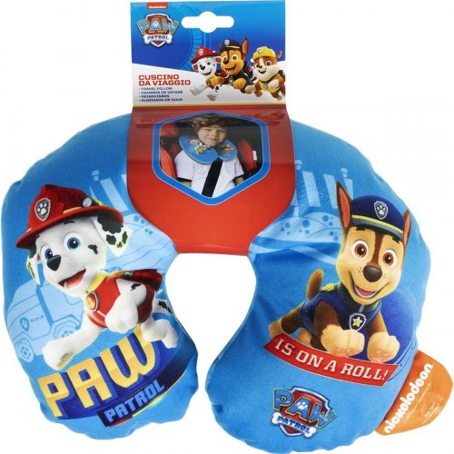 The Paw Patrol rejsepude til børn - blå nakkepude CZ10626
