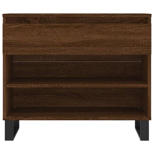 Skoreol 70x36x60 cm konstrueret træ brun egetræsfarve
