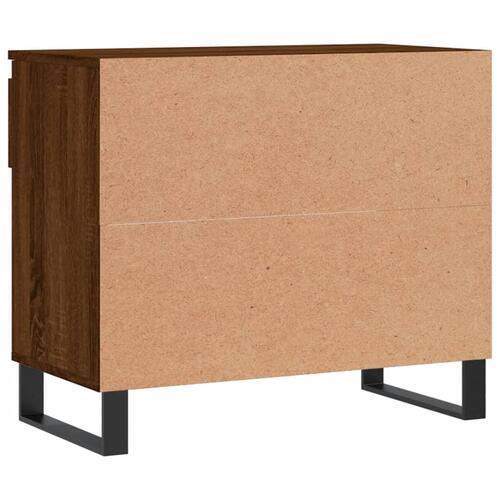 Skoreol 70x36x60 cm konstrueret træ brun egetræsfarve