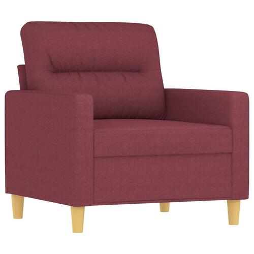 Lænestol 60 cm stof vinrød