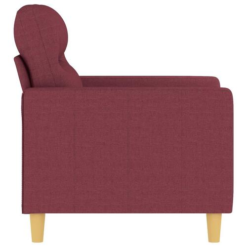 Lænestol 60 cm stof vinrød