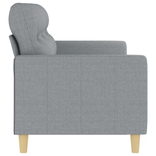 3-personers sofa 180 cm stof lysegrå