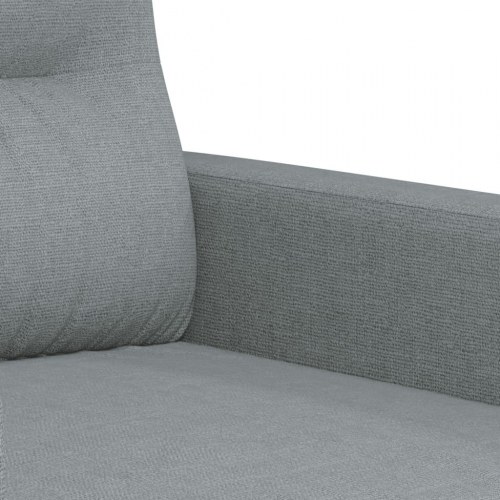 3-personers sofa i stof - lysegrå, sædebredde 180 cm