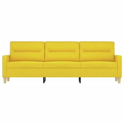 3-personers sofa 180 cm stof lysegul