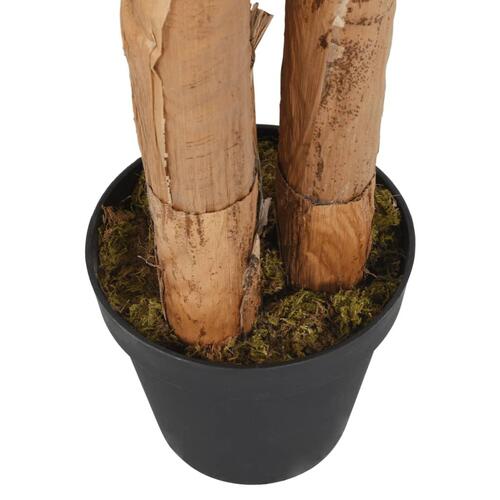 Kunstigt banantræ 19 blade 180 cm grøn