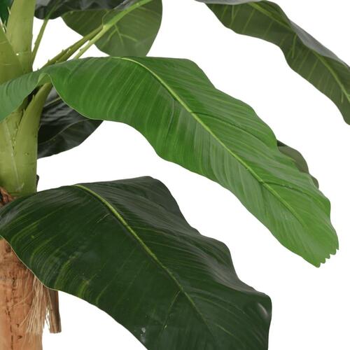Kunstigt banantræ 9 blade 120 cm grøn