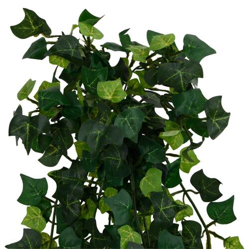 Kunstige hængeplanter 12 stk. 339 blade 90 cm grøn