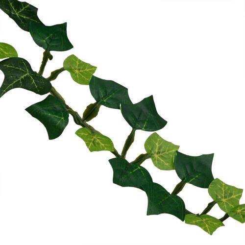 Kunstige hængeplanter 12 stk. 339 blade 90 cm grøn