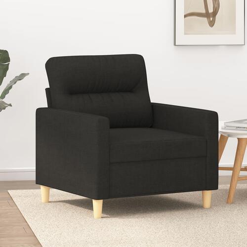 Lænestol 60 cm stof sort
