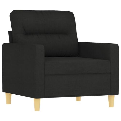 Lænestol 60 cm stof sort