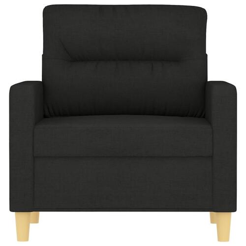 Lænestol 60 cm stof sort
