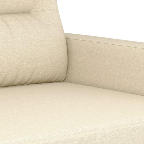 3-personers sofa 180 cm stof cremefarvet