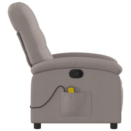 Massagestol stof gråbrun