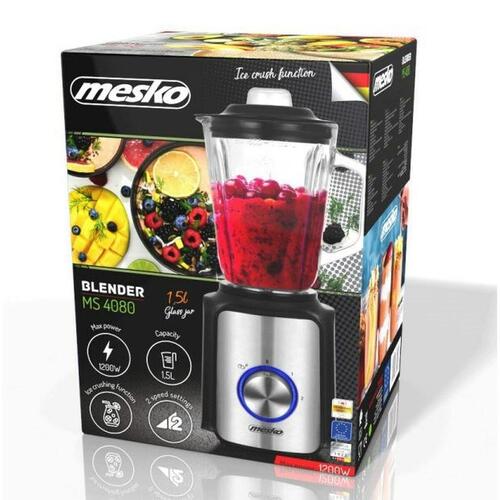 Kop-blender Adler MS 4080 Sort Stål 600 W 1,5 L