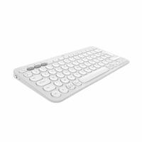 Bluetooth keyboard med tabletstøtte Logitech K380 Fransk Hvid AZERTY