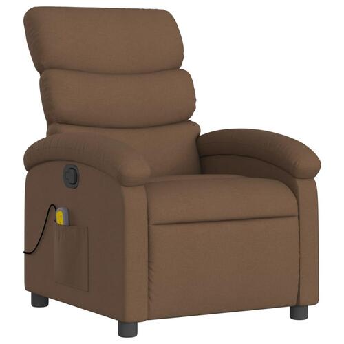 Massagestol stof brun