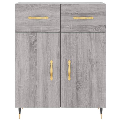 Højskab 69,5x34x180 cm konstrueret træ grå sonoma-eg