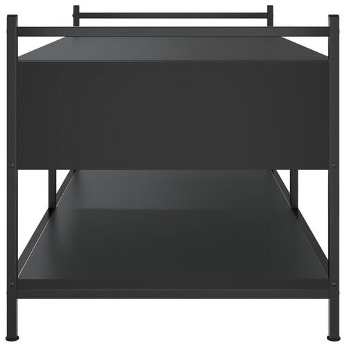 Sofabord 99x50x50 cm konstrueret træ sort