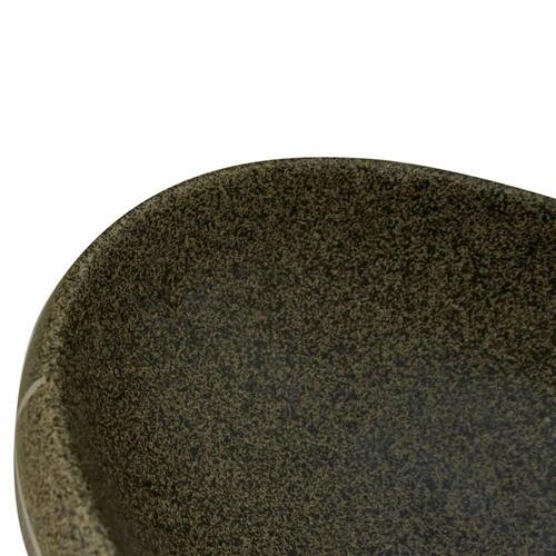 Håndvask til bordplade 59x40x15 cm oval keramik flerfarvet