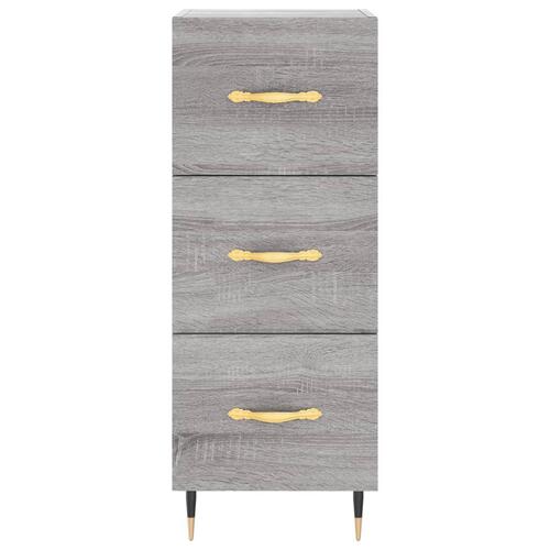 Højskab 34,5x34x180 cm konstrueret træ grå sonoma-eg
