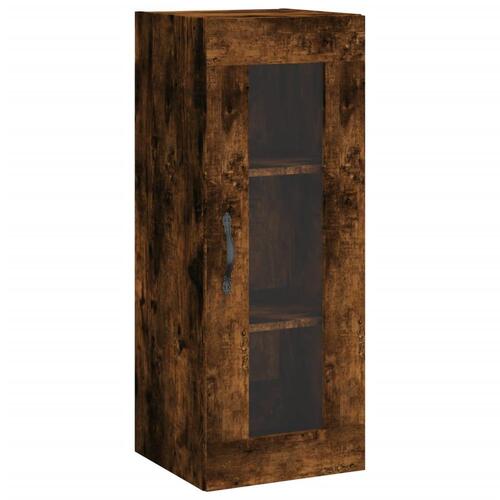 Skab 34,5x34x180 cm konstrueret træ røget egetræ