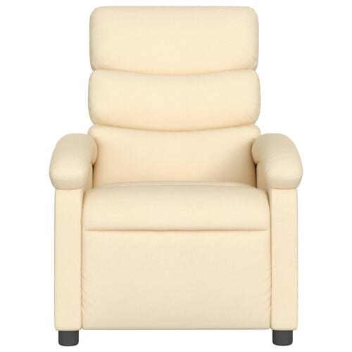 Massagestol stof cremefarvet