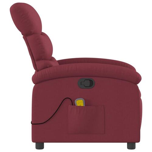 Massagestol stof vinrød
