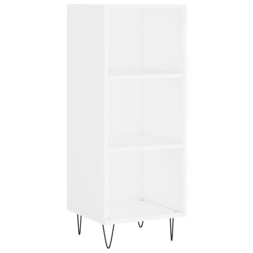 Skab 34,5x34x180 cm konstrueret træ hvid