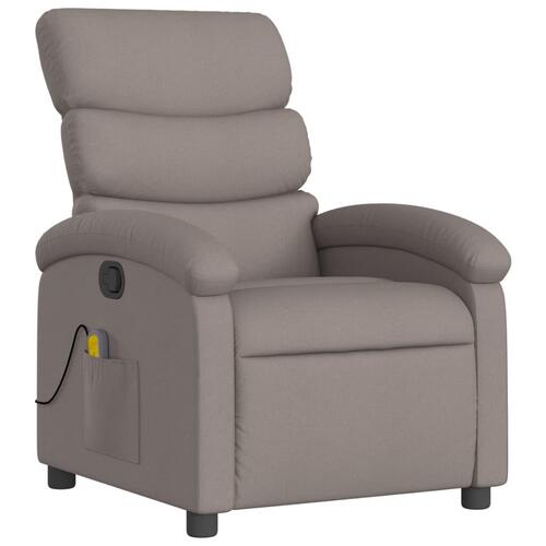 Massagestol stof gråbrun