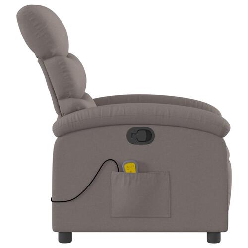 Massagestol stof gråbrun