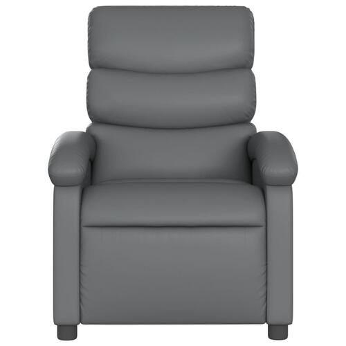 Massagestol kunstlæder grå