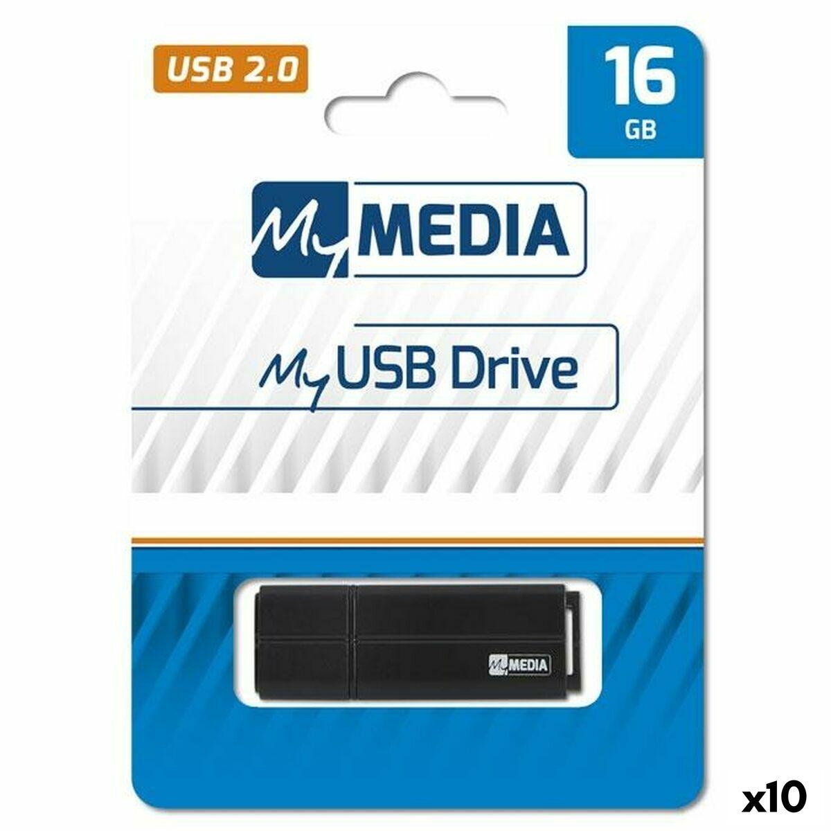 USB-stik MyMedia Sort 16 GB