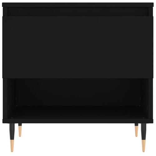 Sofaborde 2 stk. 50x46x50 cm konstrueret træ sort