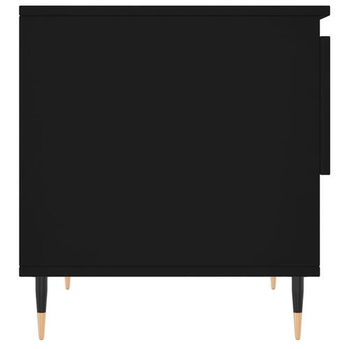 Sofaborde 2 stk. 50x46x50 cm konstrueret træ sort
