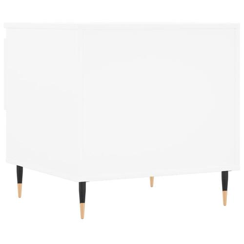 Sofaborde 2 stk. 50x46x50 cm konstrueret træ hvid