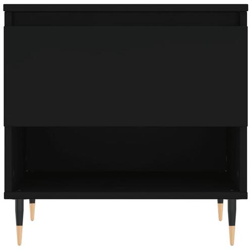 Sofabord 50x46x50 cm konstrueret træ sort