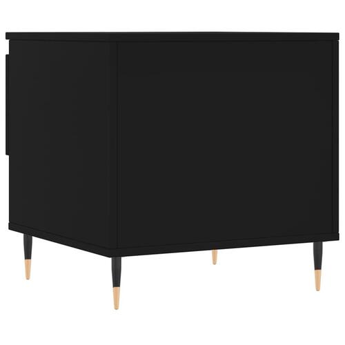 Sofabord 50x46x50 cm konstrueret træ sort